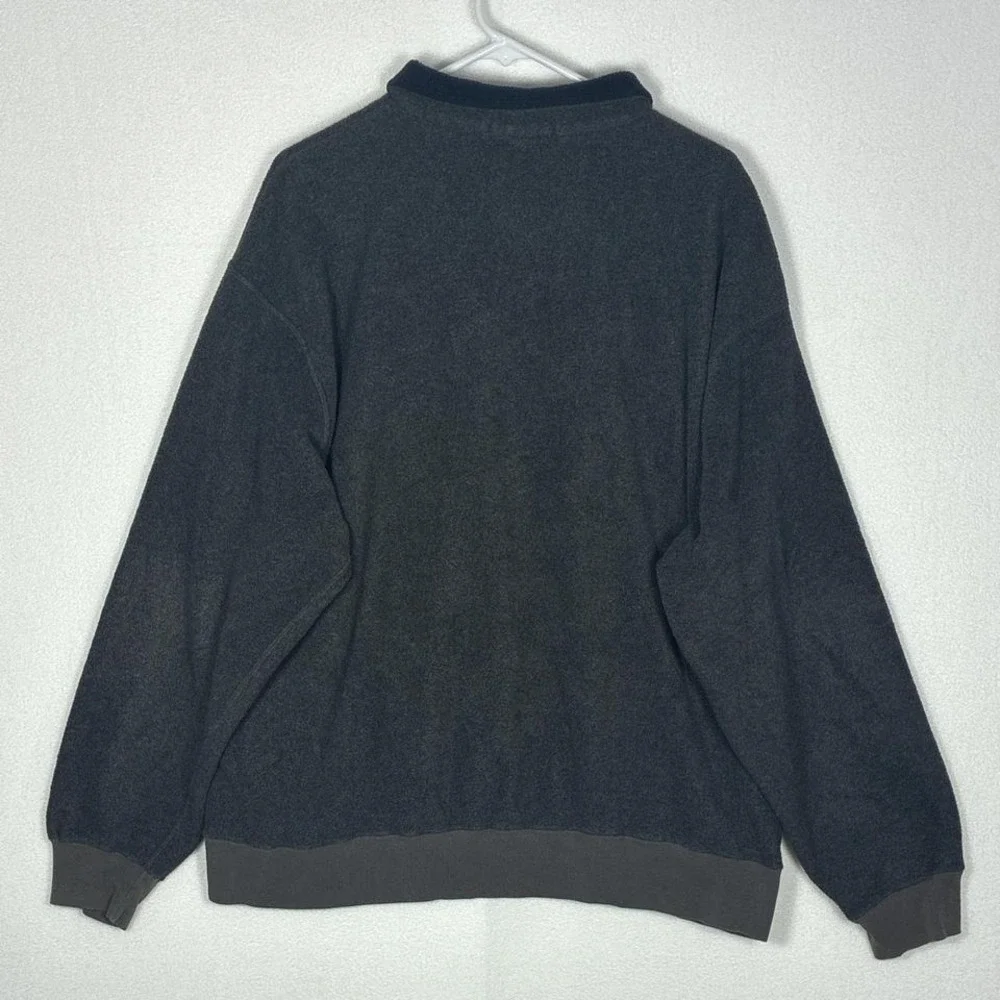 Vintage Polo Ralph Lauren quarter zip gray fleece sweater. - Picture 2 of 8
